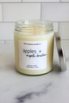 Apples + Maple Bourbon 8oz Soy Candle (1 left)