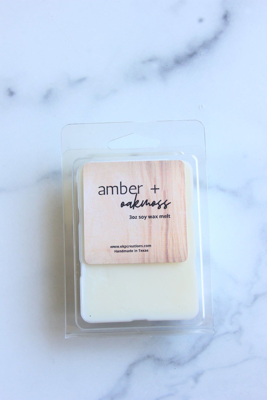 Amber + Oakmoss wax melts