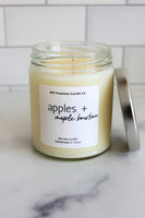 Apples + Maple Bourbon 8oz Soy Candle