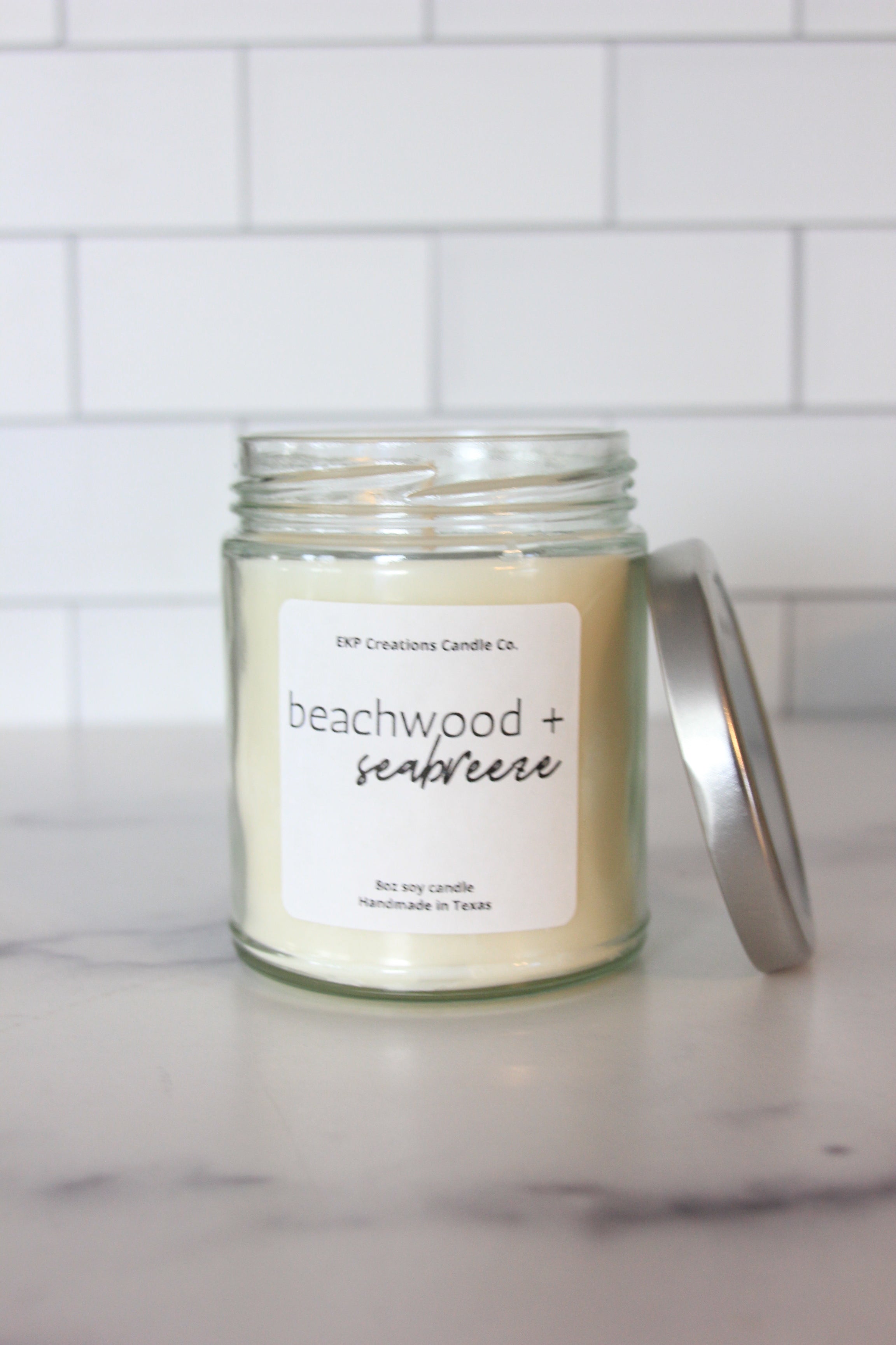 Beachwood + Seabreeze 8oz Soy Candle