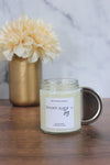 Brown Sugar + Fig scented handmade 8oz soy wax candle