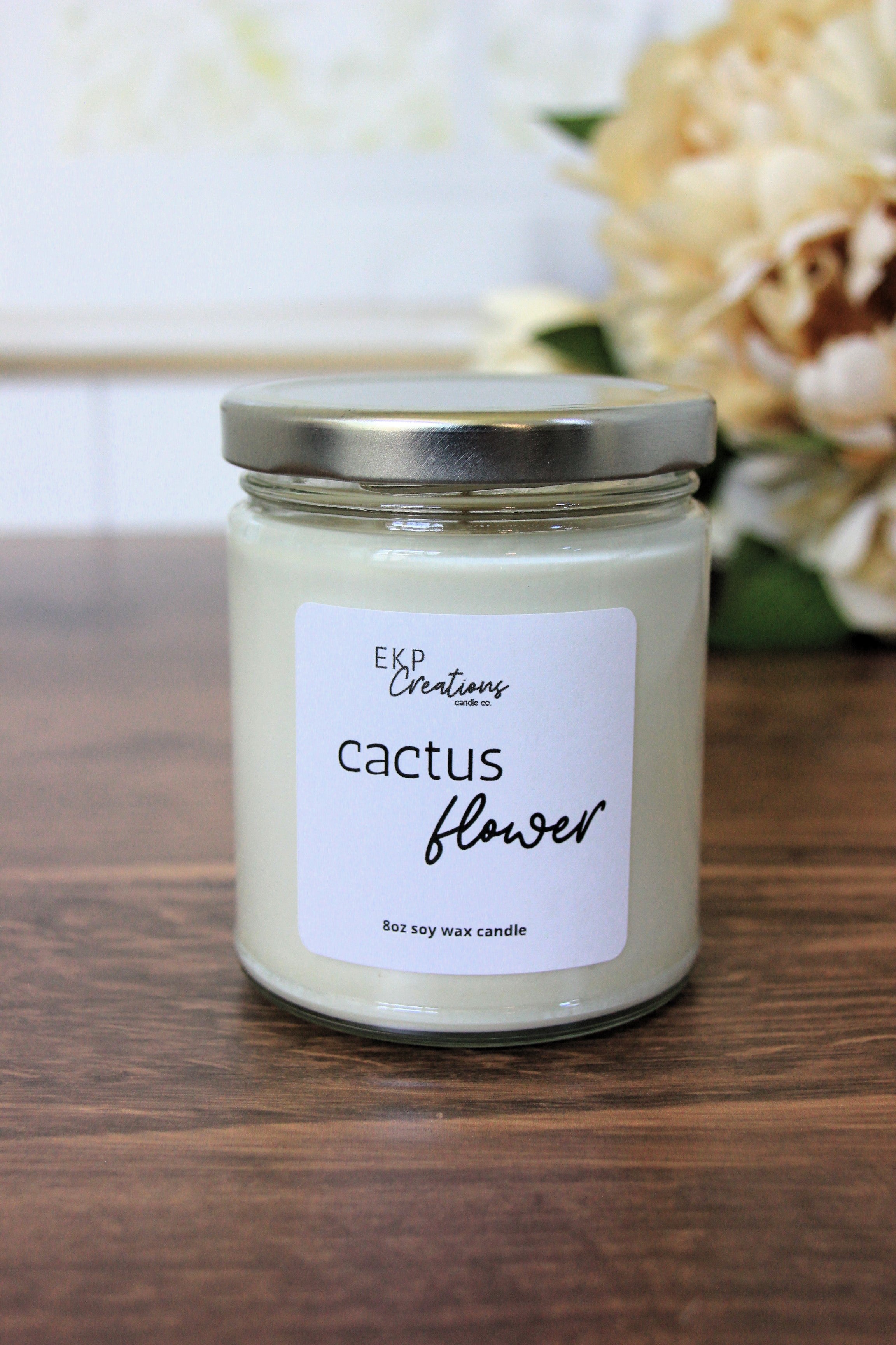 Cactus Flower scented soy candle