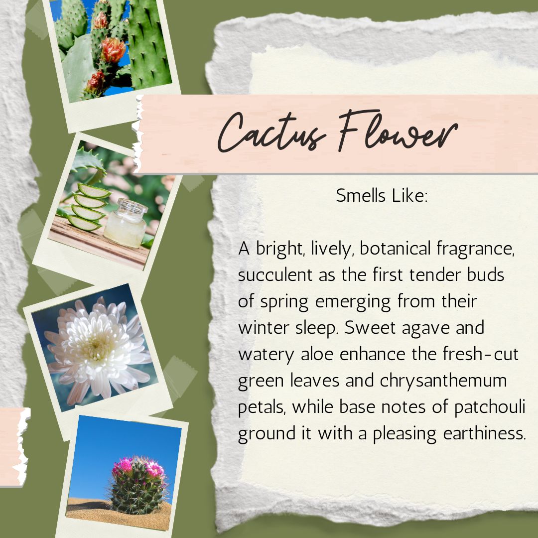 Cactus Flower 8oz Soy Candle