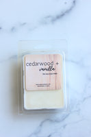 Cedarwood + Vanilla wax melts