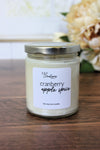 Cranberry Apple Spice scented soy candle