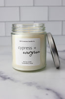 Cypress + Evergreen soy candle