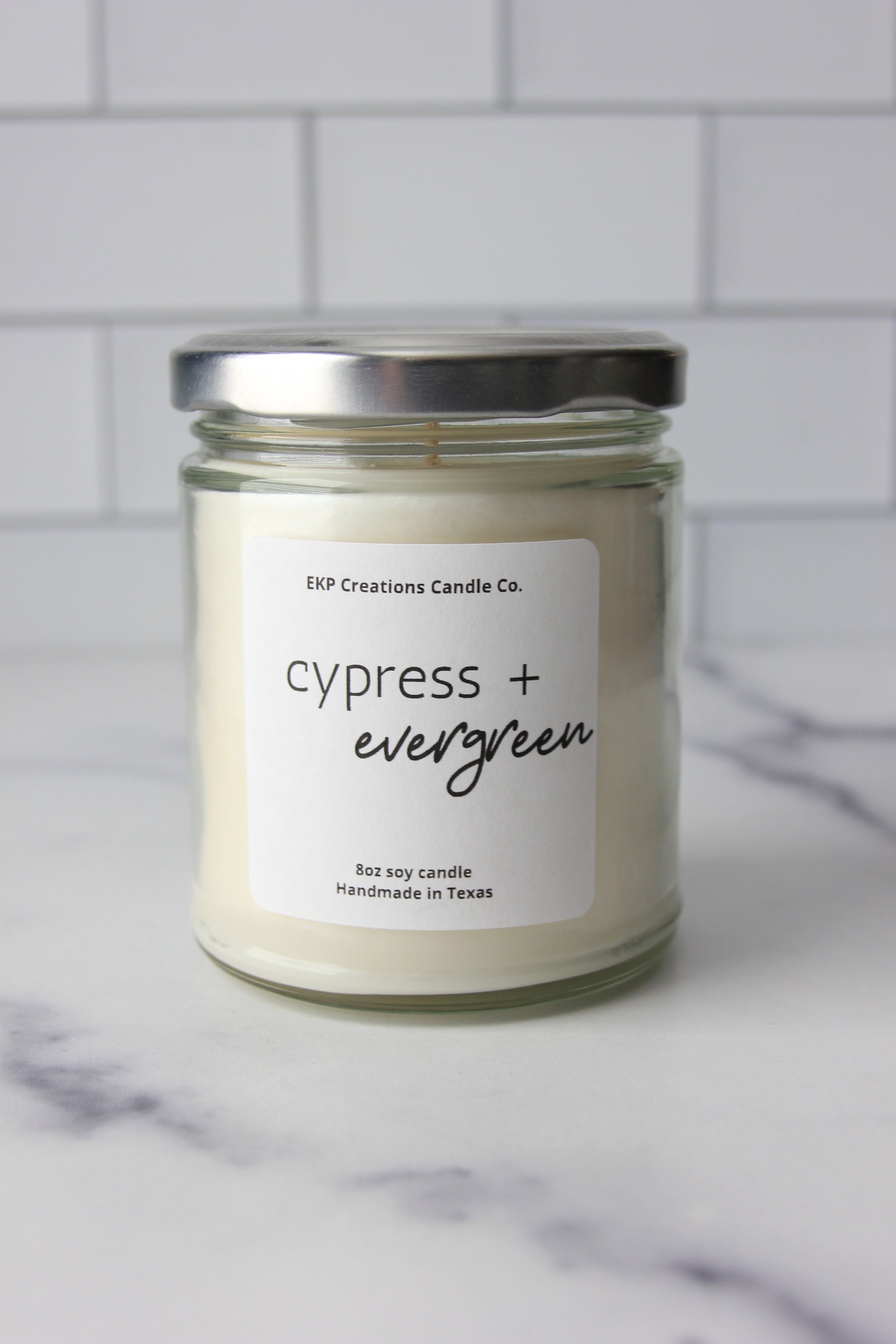 Cypress + Evergreen soy candle