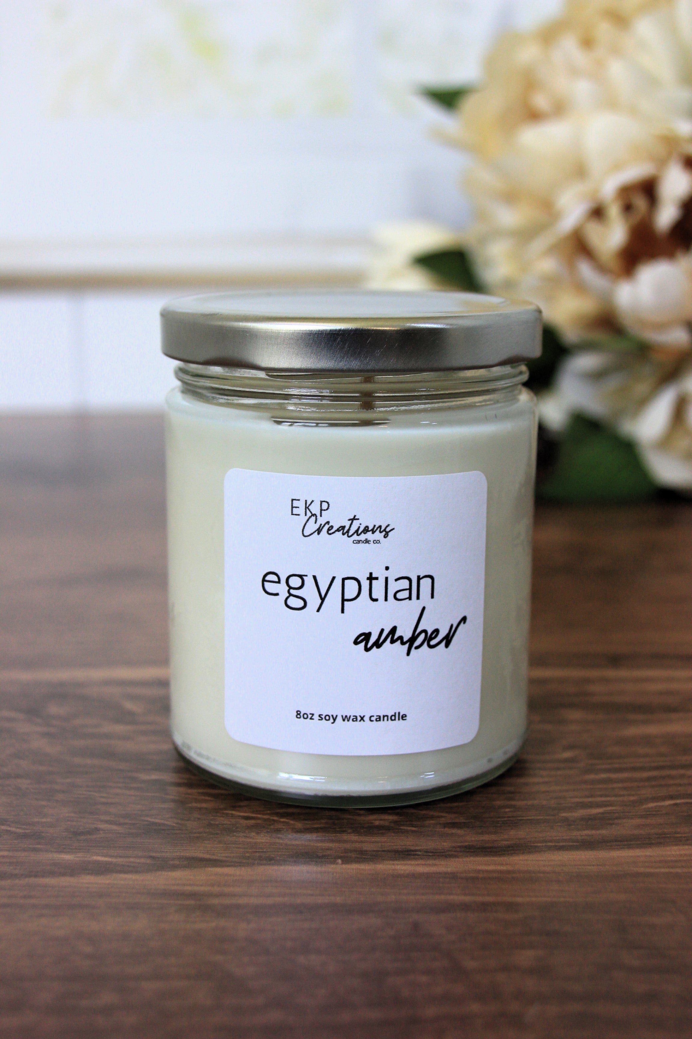 Egyptian Amber scented soy candle