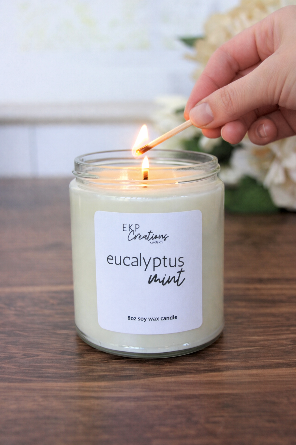 Eucalyptus Mint 8oz Soy Candle