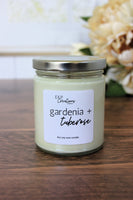 Gardenia + Tuberose scented soy candle