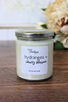 Hydrangea + Cherry Blossom 8oz Soy Candle