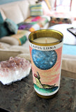 Upcycled Lapis Luna Red Blend wine bottle candle