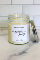 Magnolia + Peony soy candle