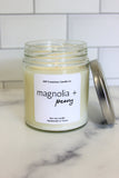 Magnolia + Peony soy candle