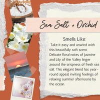 Sea Salt + Orchid 8oz Soy Candle