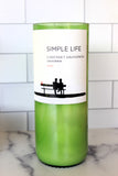 Upcycled Simple Life Cabernet Sauvignon wine bottle candle