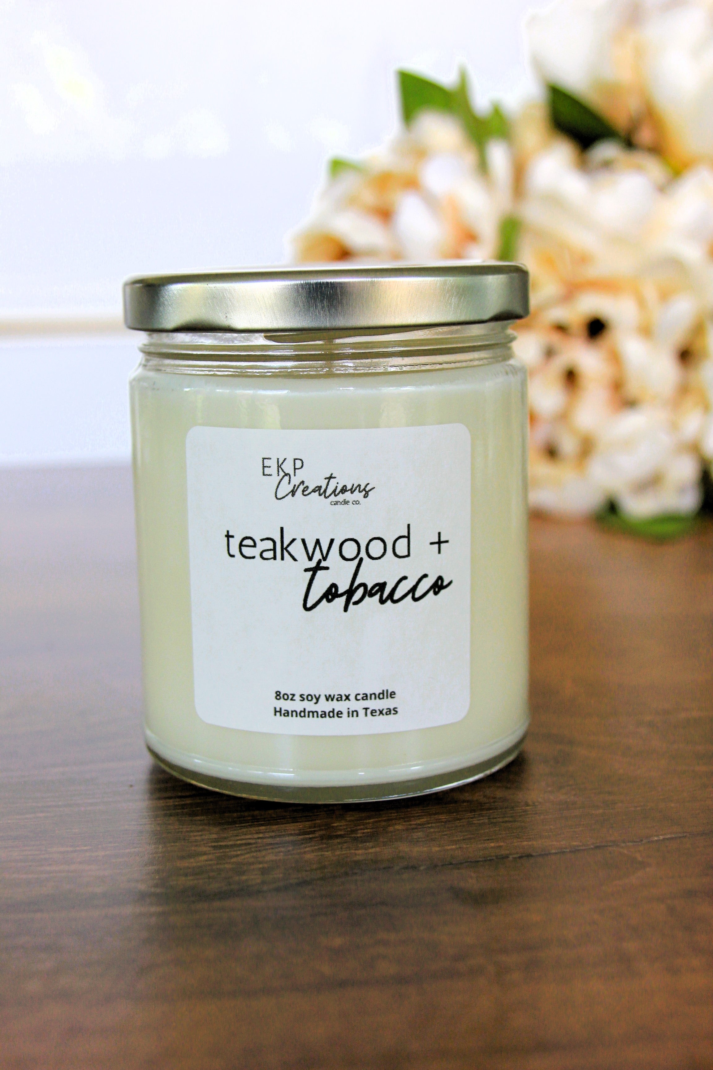 Teakwood + Tobacco Soy Candle