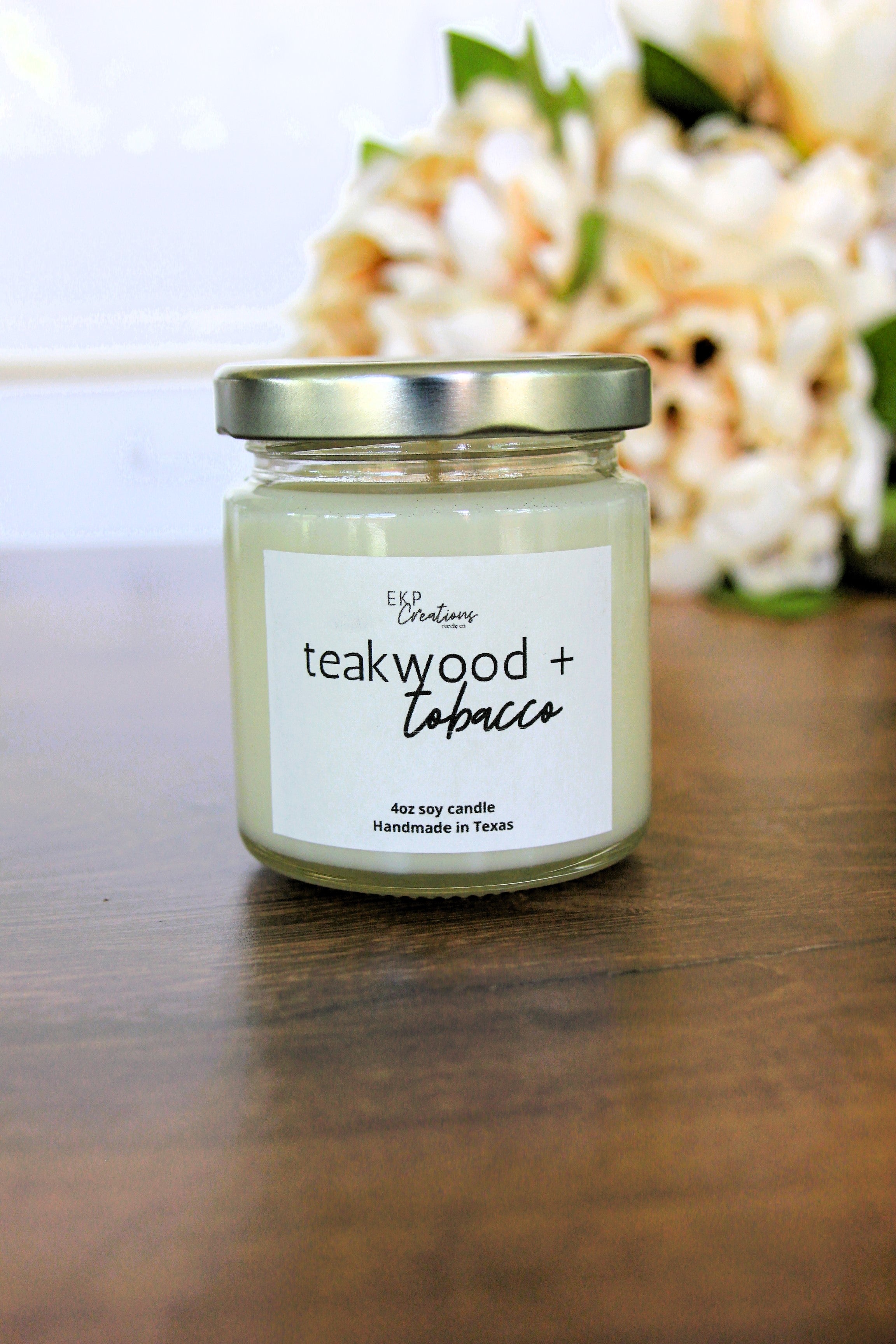 Teakwood + Tobacco Soy Candle
