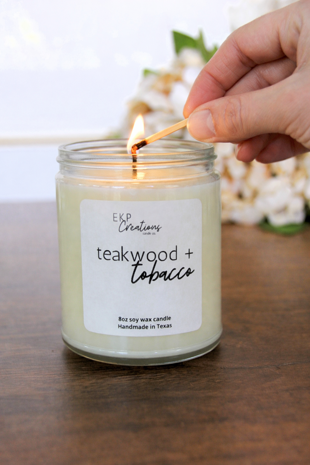 Teakwood + Tobacco Soy Candle