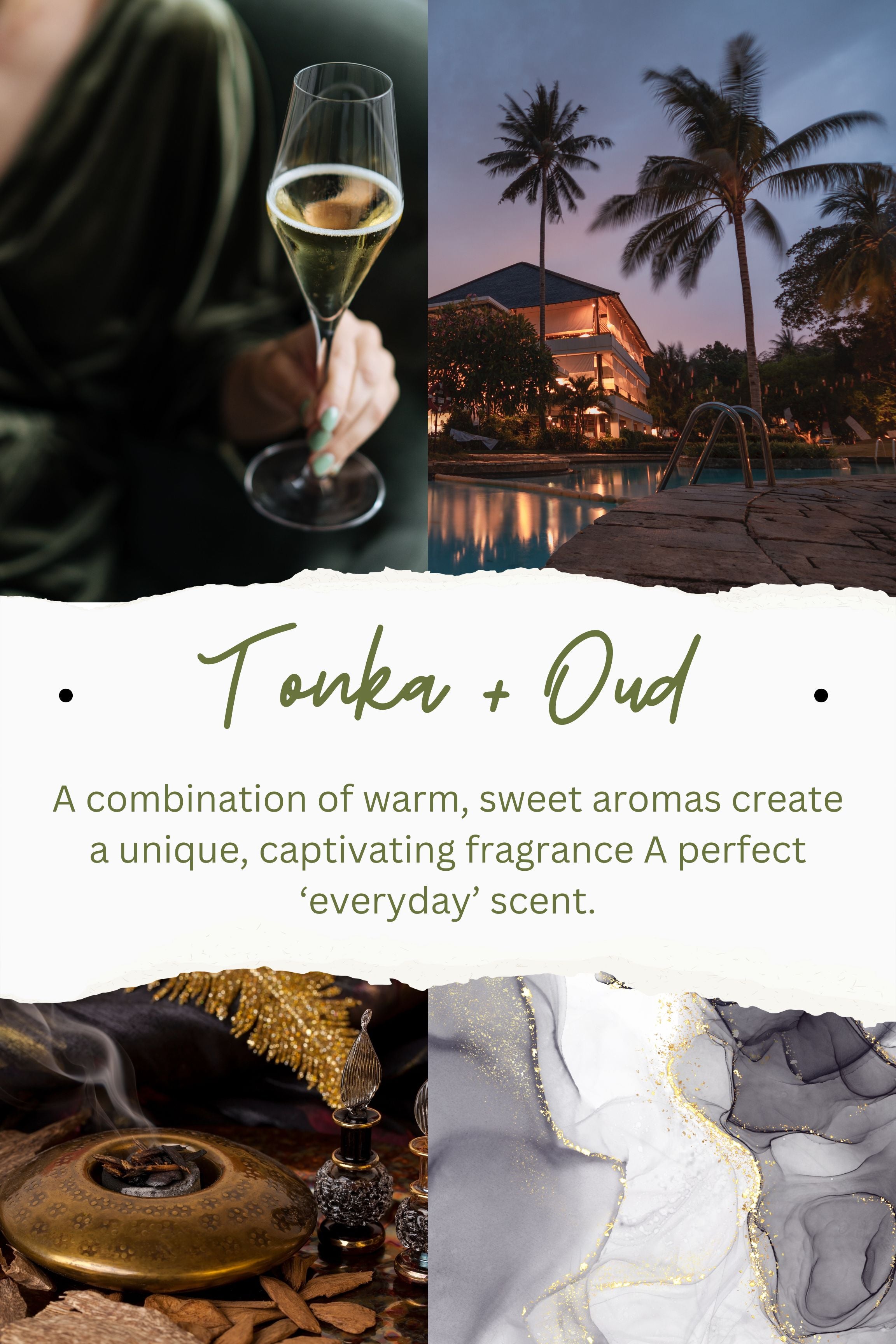 Tonka + Oud 8oz Soy Candle