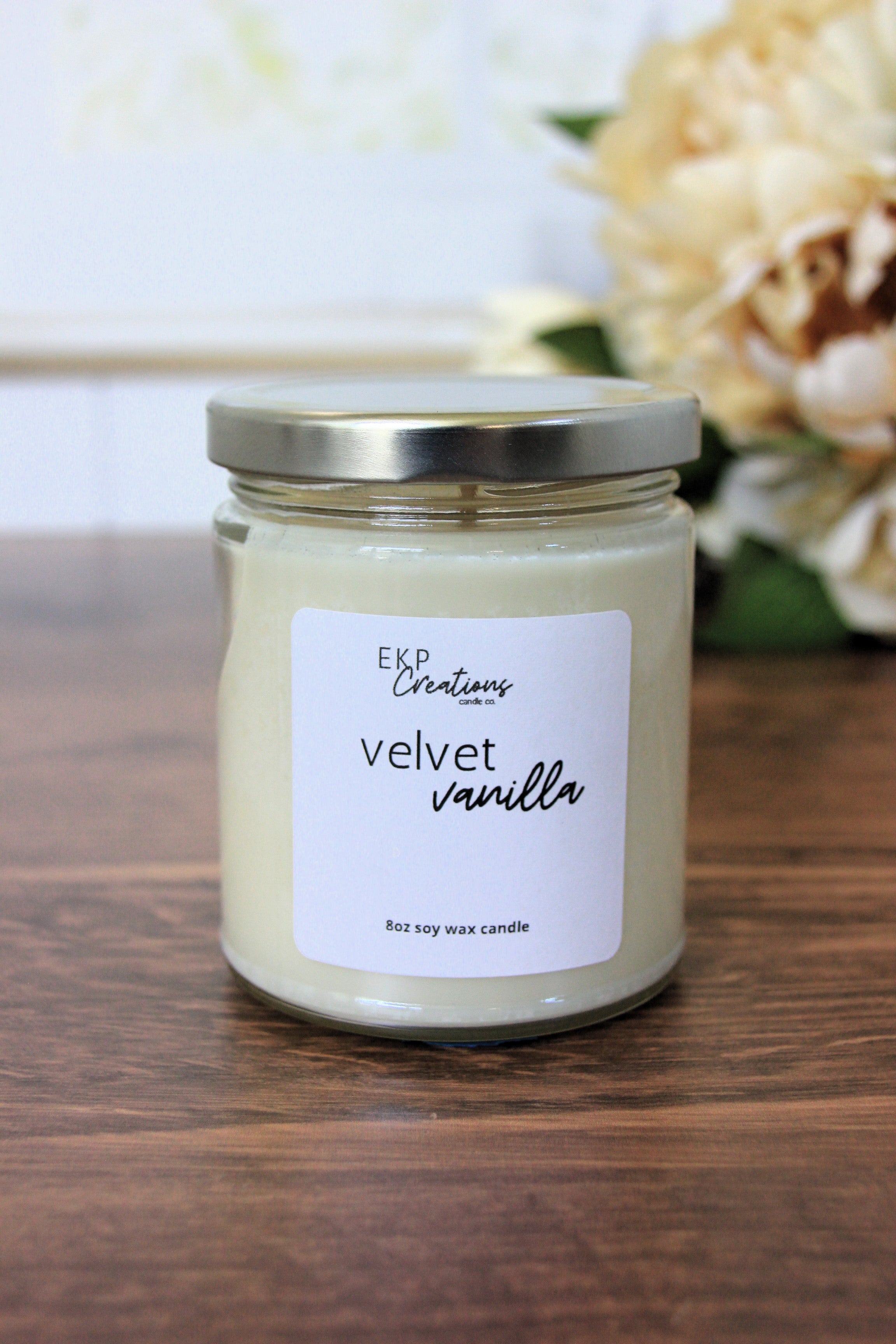 Velvet Vanilla 8oz Soy Candle